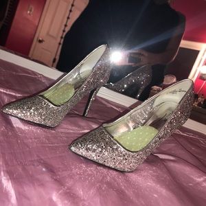 Glittery heels